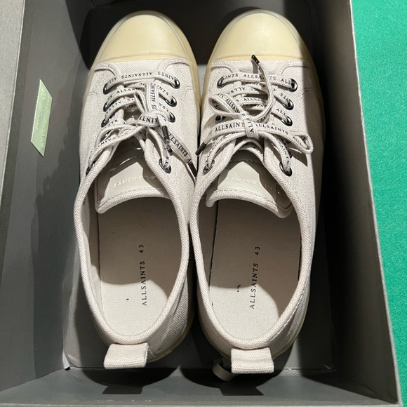 All saints - Jaxon Low Canvas Sz. 10 ,43 Chalk White - Picture 2 of 10